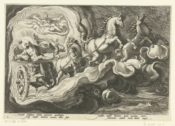 Faetonte guida il carro di suo padre (serie Le Metamorfosi di Ovidio)