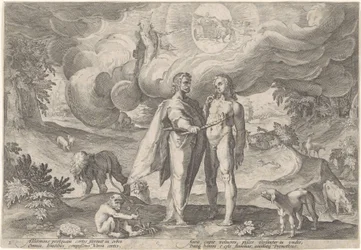 Prometeo crea il primo uomo