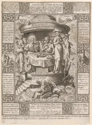 Costruire sulla roccia, tavola 6 della serie «Allegorie della fede cristiana»