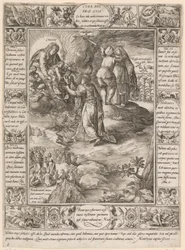 Cura dei pro suis, tavola 5 della serie «Allegorie della fede cristiana»