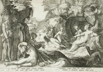 Diana e le sue ninfe scoprono la gravidanza di Callisto