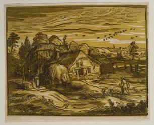 Paesaggio con una casa colonica, dalla serie “I quattro piccoli paesaggi”