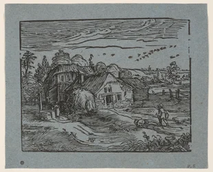 Paesaggio con casa colonica