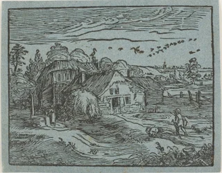 Paesaggio con casa colonica, da Quattro piccoli paesaggi