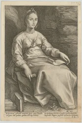 Melpomene, foglio 3 della serie "Nove Muse"