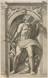 Nettuno, foglio 2 della serie "Otto divinità antiche"