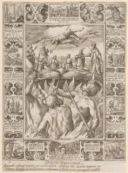 Punitio tirannorum, foglio 9 della serie "Allegorie della fede cristiana"