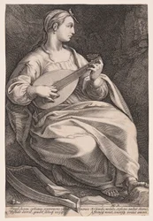 Terpsichore, la Musa della danza, da Le nove muse
