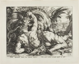 Il drago che divora i compagni di Cadmo