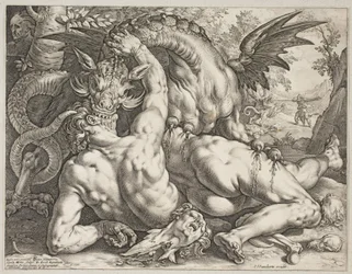 Il drago che divora i compagni di Cadmo