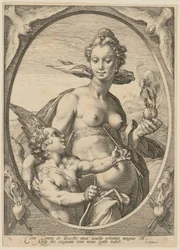 Venere e Amore, tavola 2 della serie «Bacco, Venere e Cerere»