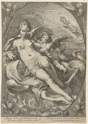 Venere e Cupido, foglio 2 della serie "Tre dee"