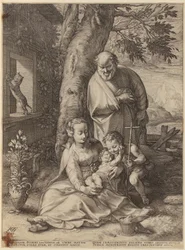 Annunciazione, foglio 1 della serie "La vita della Vergine Maria"