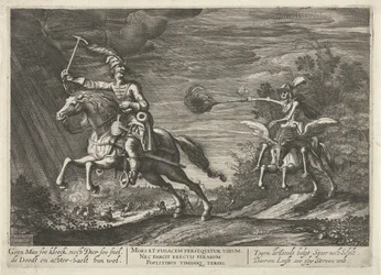 Cavaliere e la Morte, Nessun uomo così coraggioso, né animale così veloce, la Morte li raggiunge comunque