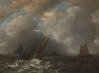 Tempesta sul fiume Mosa