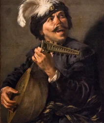Suonatore di liuto che canta, 1626 circa (olio su tela)