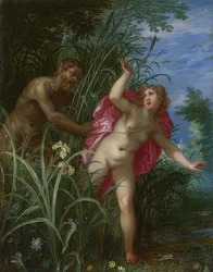 Pan insegue la ninfa Siringa. 1615
