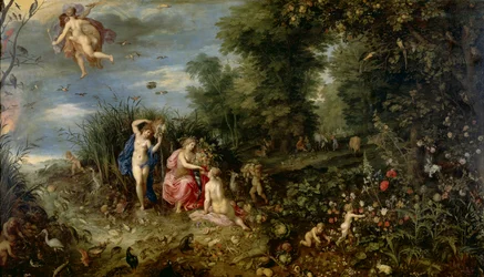Abbondanza e i Quattro Elementi, c.1615