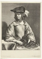 Giovane donna con berretto