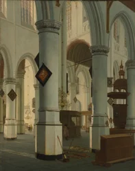 Interno della Oude Kerk, Delft