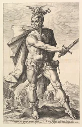 Muzio Scevola, dalla serie Gli Eroi Romani