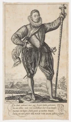 Portatore di picca, rivolto a destra, 1583