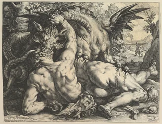 Il drago che divora i compagni di Cadmo