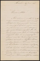 Lettera ad August Allebé