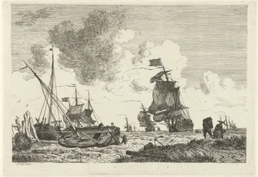 Veduta marina con vento forte