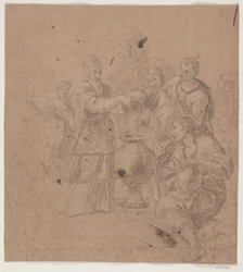 Abramo e Melchisedec. (Genesi 14, 17 f.)