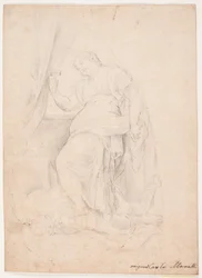 Jael uccide Sisara. Studio dopo una composizione di Carlo Maratti (Mezzetti, p. 345, n. 150)