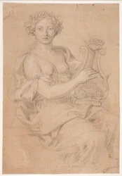 Musa che suona la lira (Erato?)