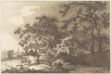 Paesaggio con mucche