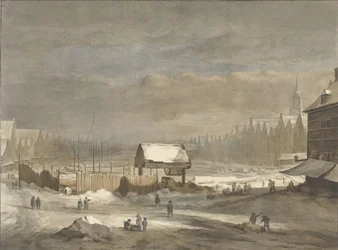 Il Damrak in inverno