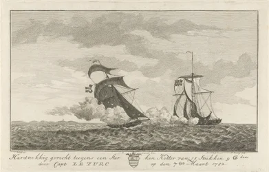Combattimento contro un cutter forte, 1782