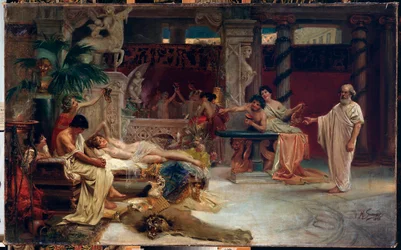 Socrate cerca Alcibiade nella casa di una Etera