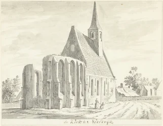 Veduta della Chiesa Bianca a Noordwijkerhout