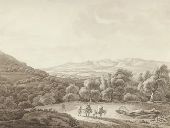 Veduta di Tivoli presso la villa di Cassio
