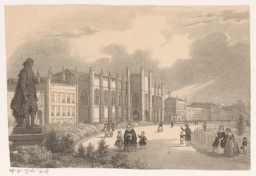 Vista sul Willemshof nel Willemspark intorno al 1849