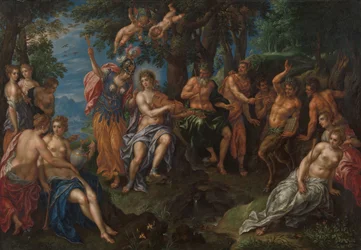 La contesa tra Apollo e Pan, 1600-1625 circa (olio su rame)