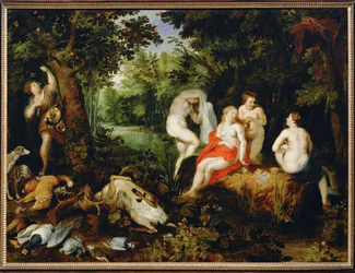 Diana, in riposo dopo la caccia (dipinto su tela)