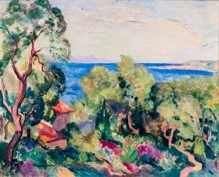 Il golfo di Saint-Tropez, 1906-1909 circa (olio su tela)