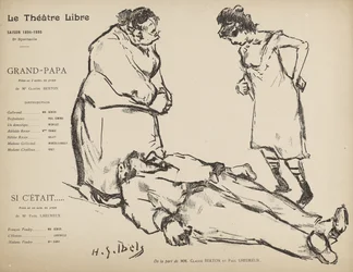 Programma per la Produzione del Théâtre Libre di Grand Papa e Si l