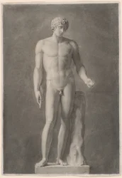 Apollo o Adone, 1818 circa (carboncino su carta)