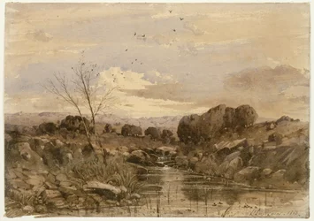 Paesaggio con ruscello