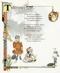 Illustrazione per "Alfabeto dei buoni esempi", c.1890