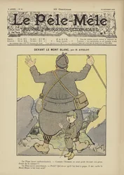 Devant le Mont Blanc. Illustrazione per Le Pele-Mele, 1902