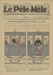 Du danger des expressions toutes faites. Illustrazione per Le Pele-Mele, 1902