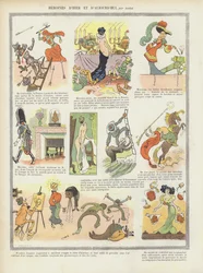 Eroine del passato e del presente. Illustrazione per Le Rire