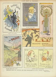 Manifesti elettorali francesi immaginari, illustrazione per Le Rire